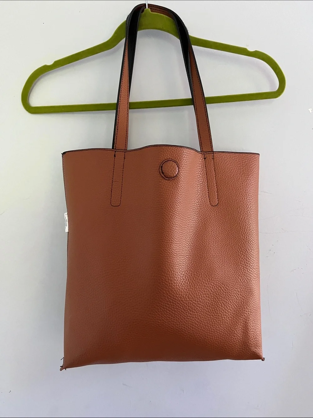 Everyday Brown Pebbled Tote Bag with Shoulder Straps